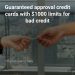 guaranteed approval credit cards with $1000 limits for bad credit