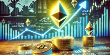 Large Ethereum Transactions Grow As ETH Breaks Yearly Highs